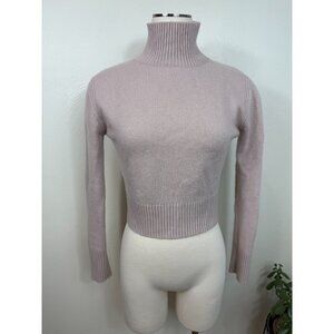 Elegant Mauve Turtleneck Sweater Naked Cashmere
